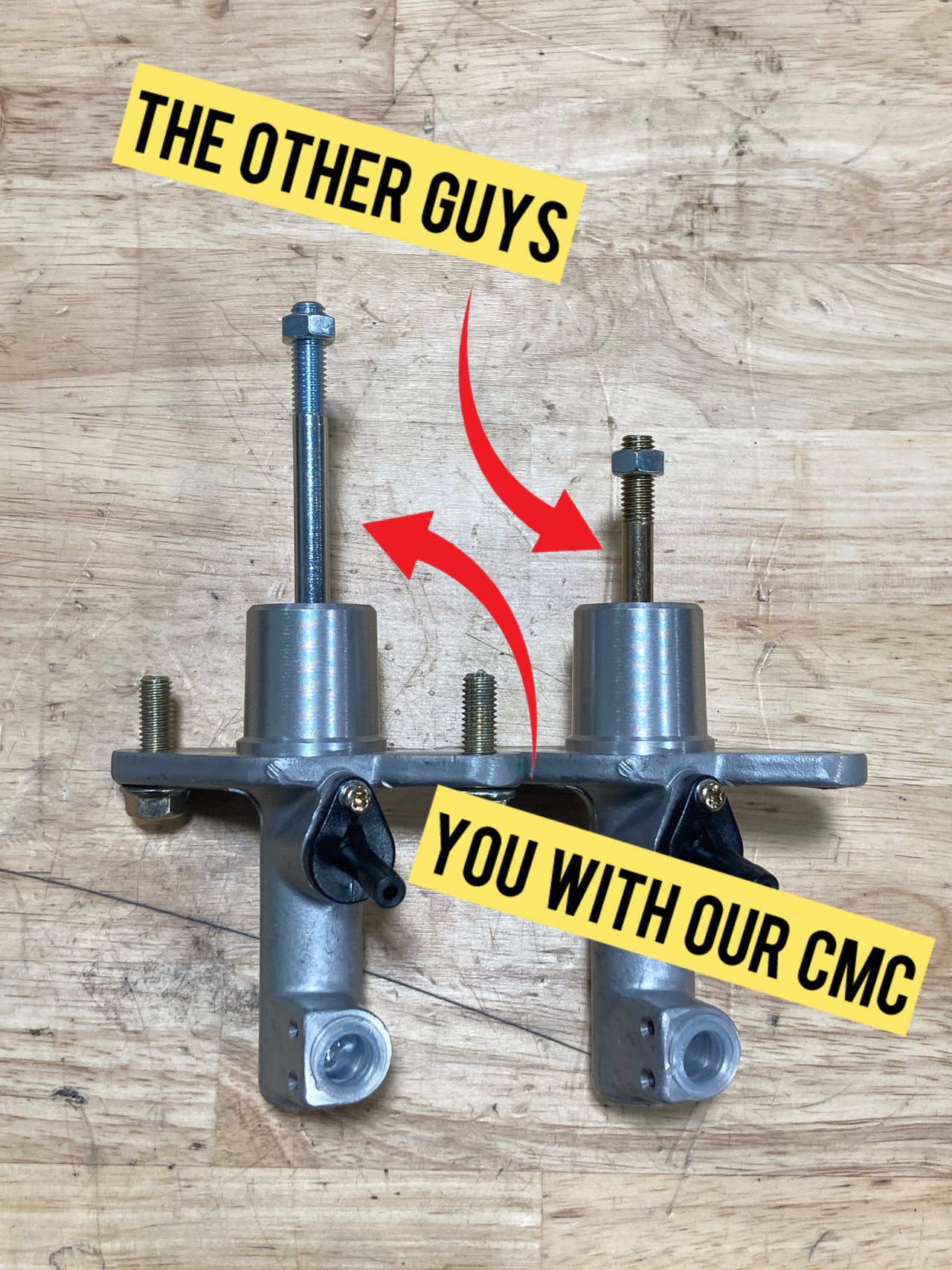 clutch master cylinder difference
