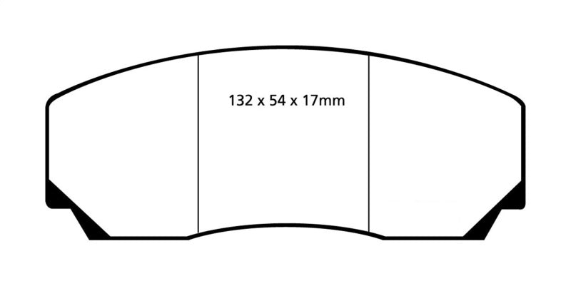 Honda Civic Gen 8/9/10/11 EBC RP-X Brake Pads for Wunderladen Racing Big Brake Kit