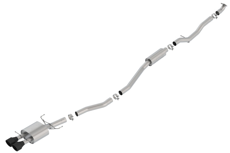 Honda Civic X Si Sedan Borla Catback S-TYPE w/ Ceramic Black Tips