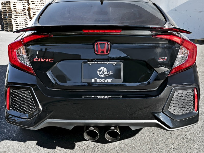 Honda Civic X Si Coupe aFe Takeda 3in 304 SS Cat-Back Exhaust - Black Tips
