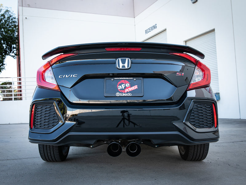 Honda Civic X Si Sedan aFe Takeda 2.5in 304SS Cat-Back Exhaust System - Black Tips