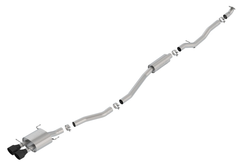 Honda Civic X Si Coupe Borla S-Type 2.75in Cat-Back Exhaust Ceramic Black Tip