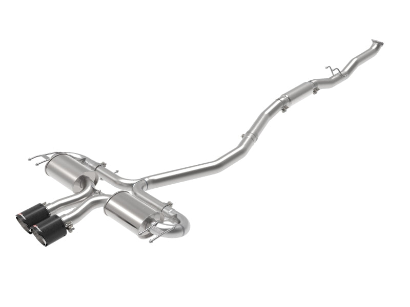 Honda Civic X Sport aFe Takeda 3in 304 SS Cat-Back Exhaust System - Carbon Tips