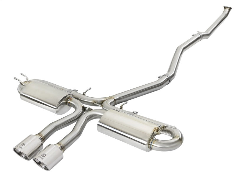 Honda Civic X Si Sedan aFe Takeda 3in 304 SS Cat-Back Exhaust System - Polished Tips