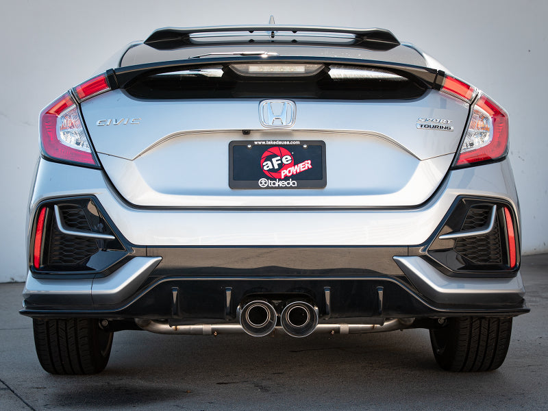 Honda Civic X Sport aFe Takeda 3in 304 SS Cat-Back Exhaust System - Polished Tips