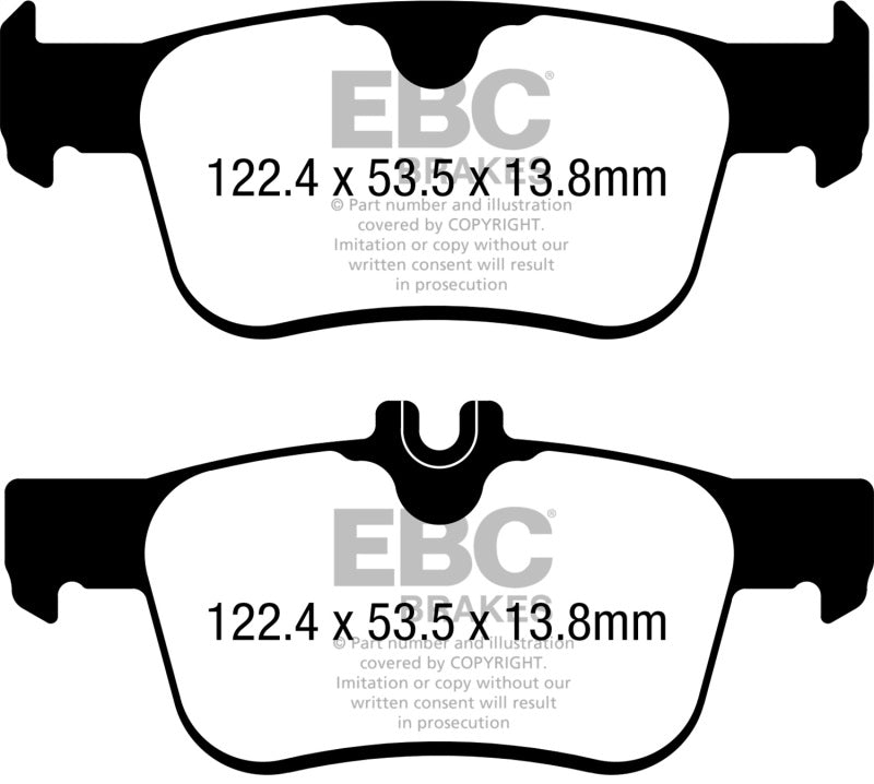 Honda Civic X Type R Rear EBC Greenstuff Brake Pads