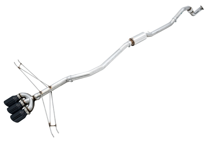 Honda Civic X Si AWE Tuning Track Edition Exhaust w/Front Pipe & Triple Diamond Black Tips
