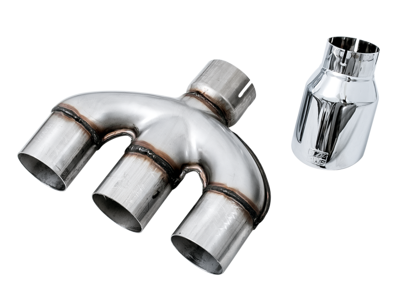 Honda Civic X Si 1.5T AWE Tuning Dual-to-Triple Tip Conversion Kit - Chrome Silver Tip