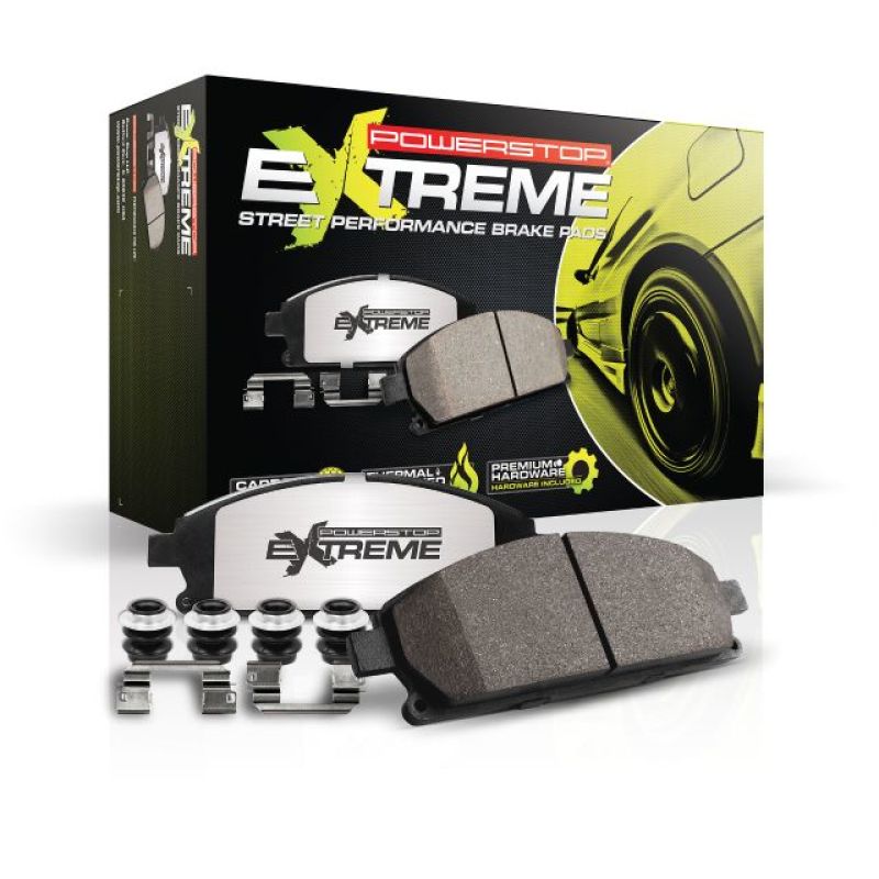 Mitsubishi Evo 8/9/X Power Stop Front Z26 Extreme Street Brake Pads w/Hardware