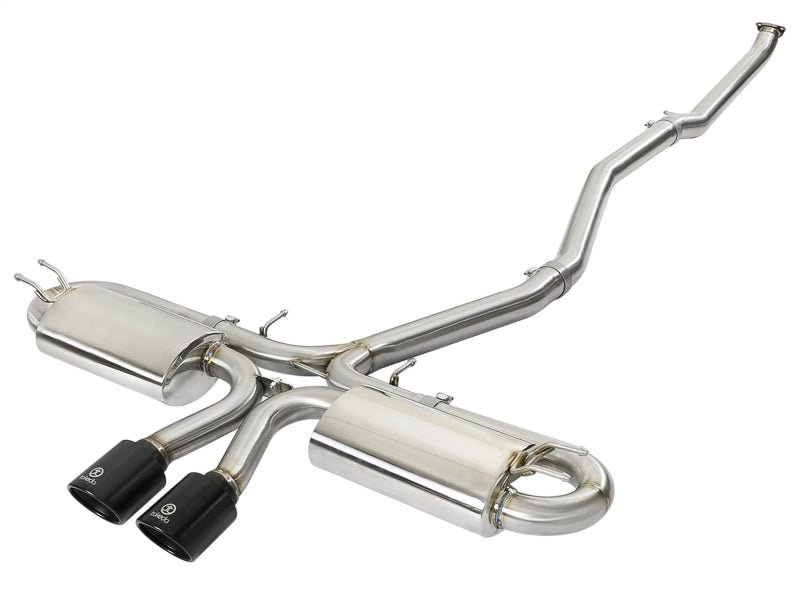 Honda Civic X Si Coupe aFe Takeda 3in 304 SS Cat-Back Exhaust - Black Tips