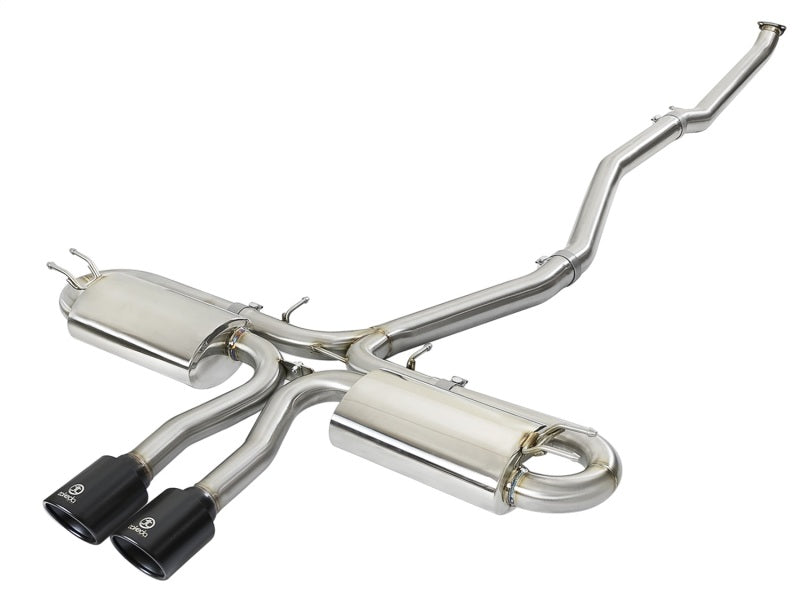 Honda Civic X Si Sedan aFe Takeda 3in 304 SS Cat-Back Exhaust System - Black Tips