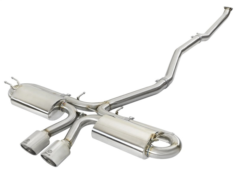 Honda Civic X Si Coupe aFe Takeda 3in 304 SS Cat-Back Exhaust System - Polished Tips