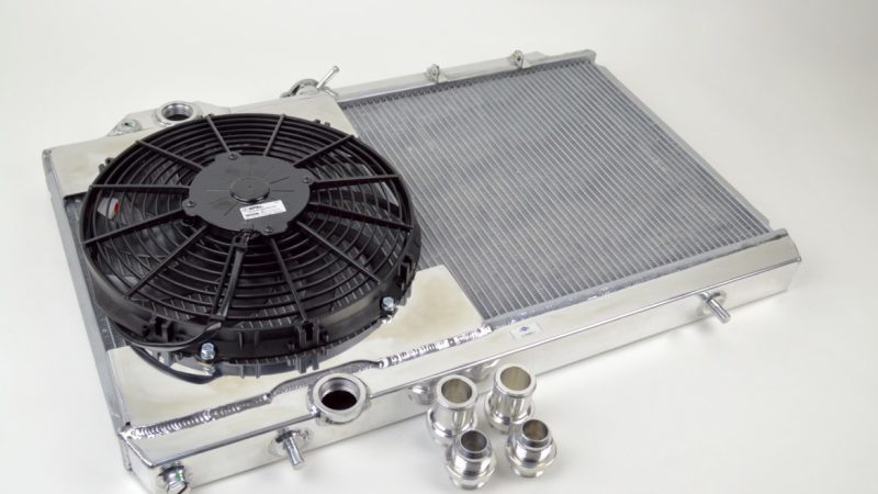 Mitsubishi Evo 4-9 CSF Full-Slim Radiator w/12in Fan & Shroud