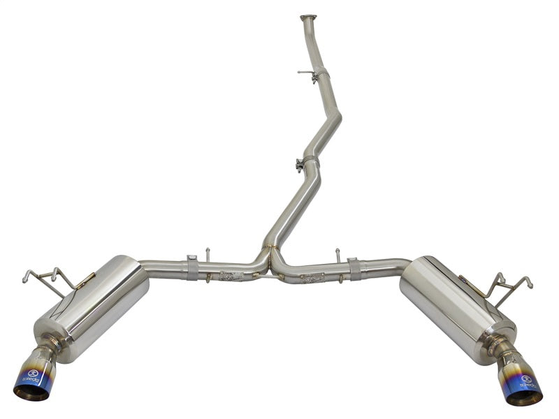 Honda Civic X Non-Si aFe POWER Takeda 2.5-2.25in 304 SS CB Dual-Exit E